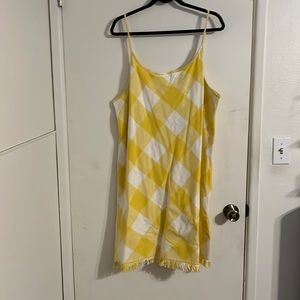 Natural Reflections Yellow Gingham Dress